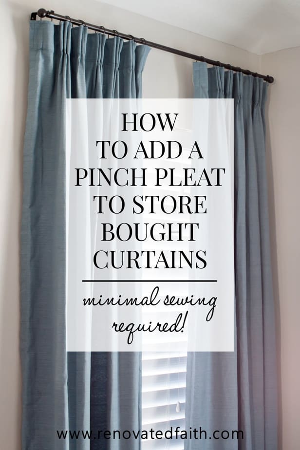 Diy Pinch Pleat Curtains Add A, How To Pencil Pleat Curtains