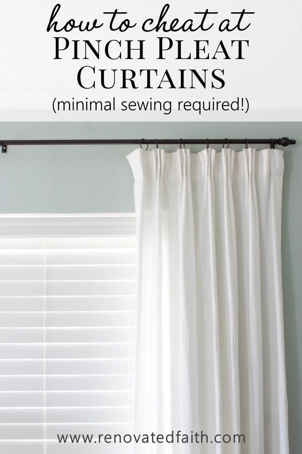 How to Add a Pinch Pleat on Store Bought Curtains