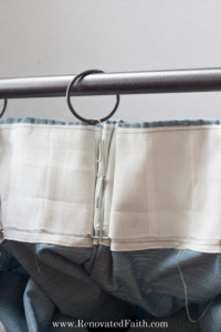 Add a Pinch Pleat to Store Bought Curtains