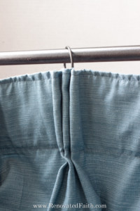 Add a Pinch Pleat to Store Bought Curtains