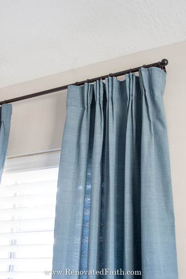 Add a Pinch Pleat to Store Bought Curtains