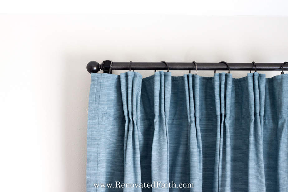 How to: Triple Pinch Pleat Curtains with IKEA Hardware