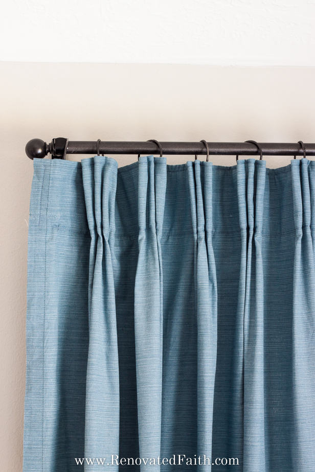 Diy Pinch Pleat Curtains Add A, How To Put On Curtain Ring Clips