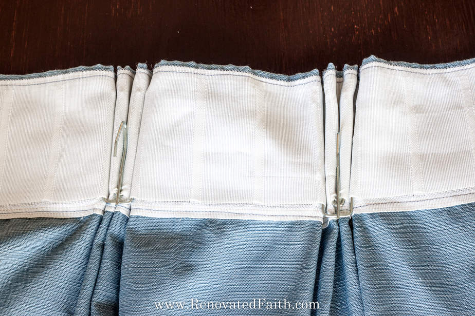 Add a Pinch Pleat to Store Bought Curtains