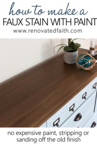 apply paint that looks like stain