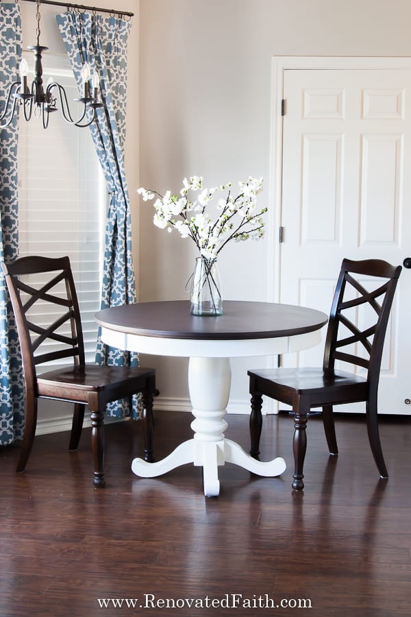 Apply Paint That Looks Like Stain, Best Black Paint For Dining Room Chairs