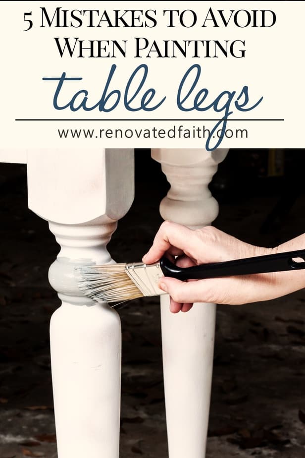 Painting Wooden Table Legs