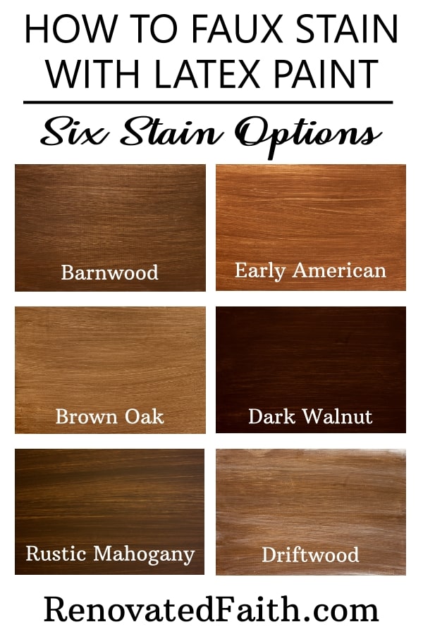 Apply Paint That Looks Like Stain, How To Paint Stained Wood Furniture