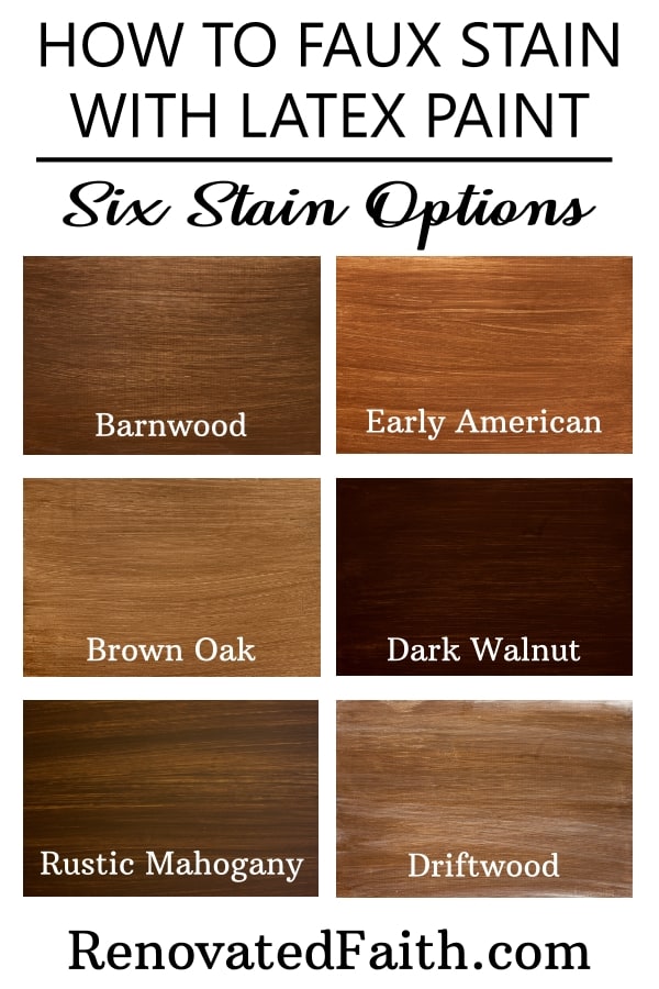 How to Apply Paint that Looks Like Stain (9 Shade Options!)