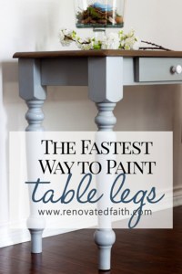 paint curvy furniture legs