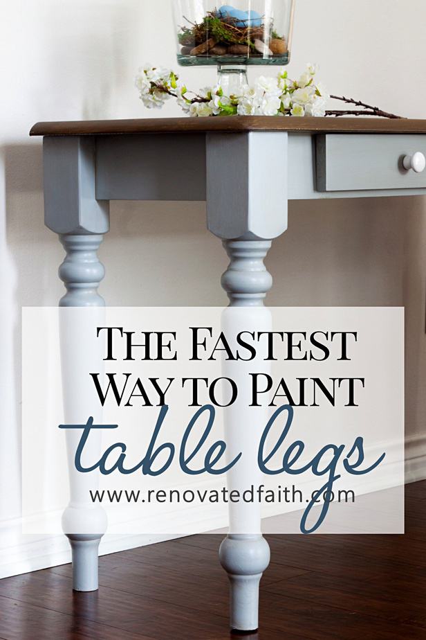 How To Paint Table Legs Curvy, How To Spray Paint Table Legs