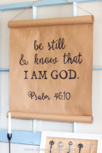 diy scroll wall art