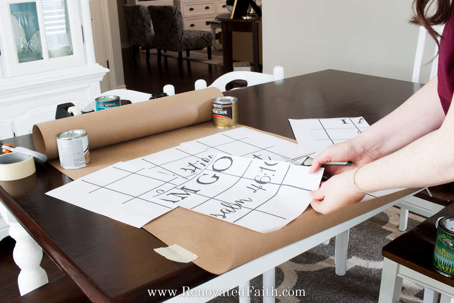 diy scroll wall art