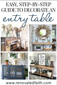 how to decorate a console table