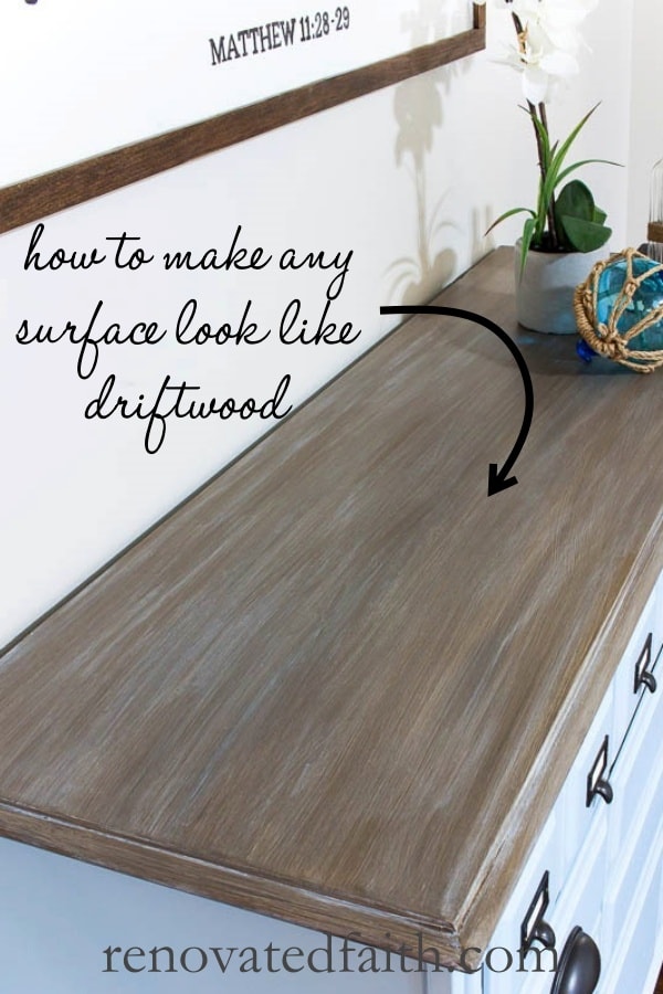 How to Create a WOOD LOOK Finish Using Paint and Stain! 