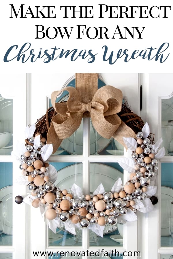 How To Make A Bow for a Wreath - On Sutton Place  Christmas wreath bows,  Christmas diy, Christmas wreaths to make