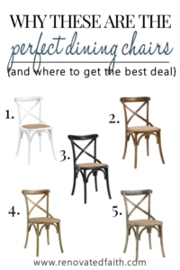 best cross back chair