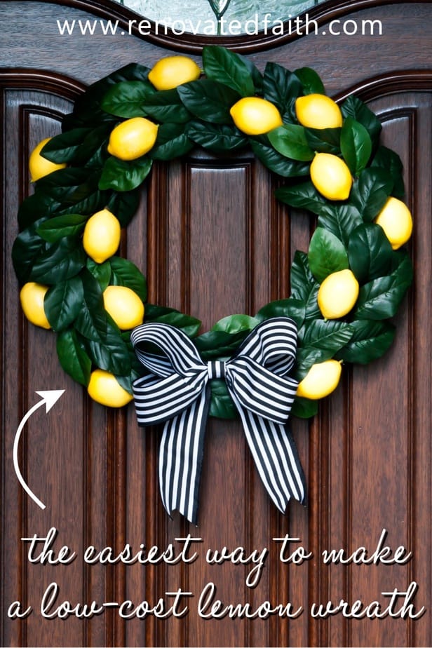 how to make a citrus wreath