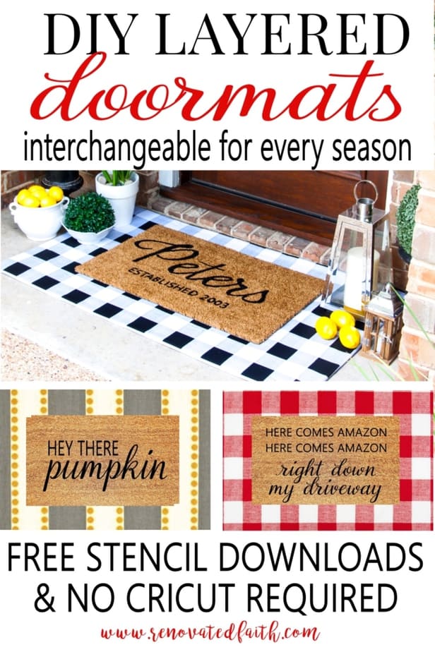 10+ Fall Door Mats We Are Loving For This Year (+ how to DIY a fall door mat  for less than $15!) - By Sophia Lee