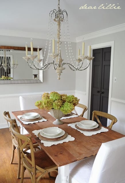 Beadboard Wainscot in the Dining Room - Southern Hospitality