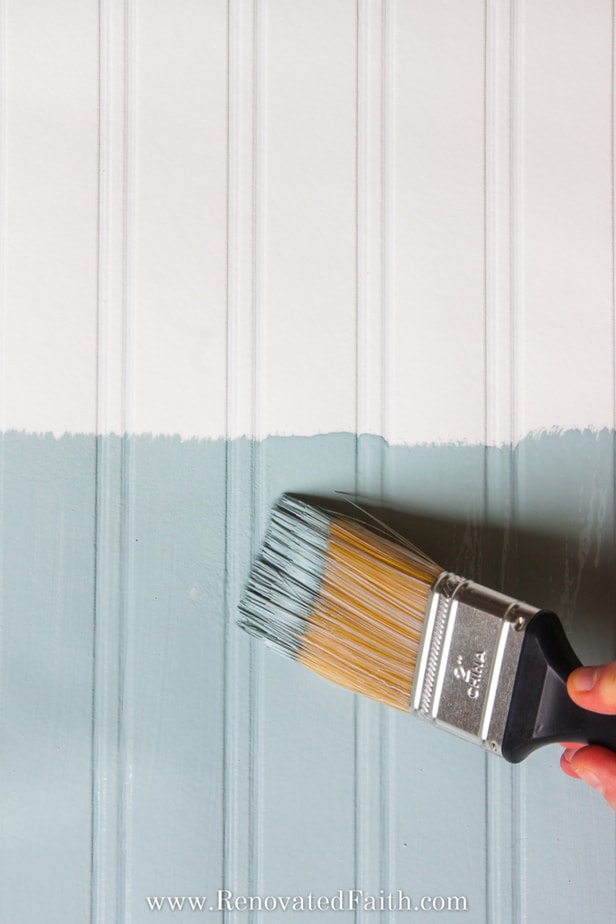 How to Hang Beadboard Wallpaper The EASY Way