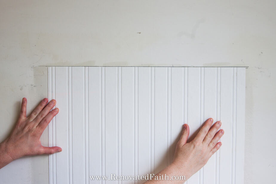 how to hang beadboard wallpaper