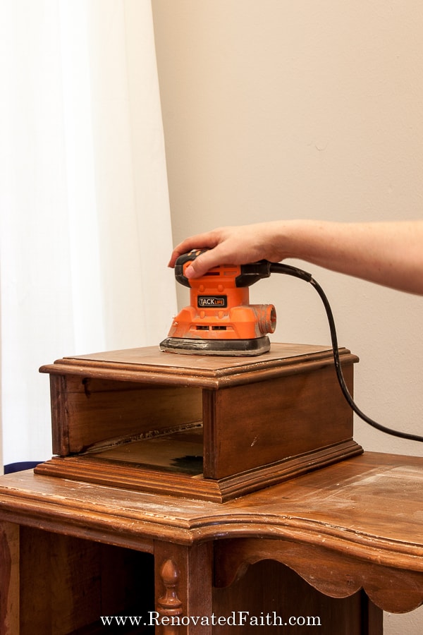 vintage vanity makeover