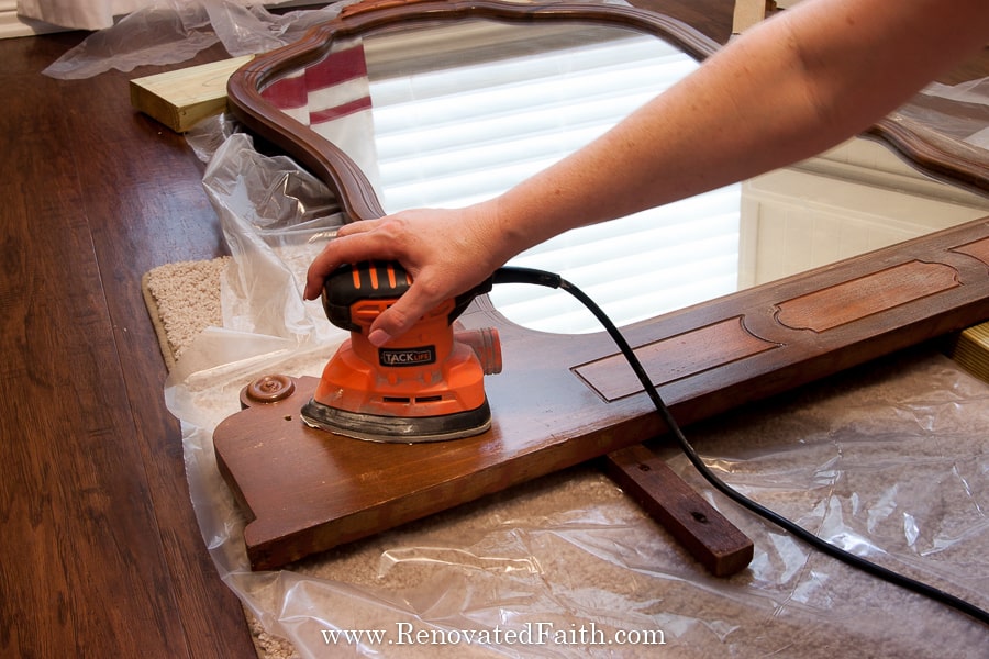 vintage vanity makeover