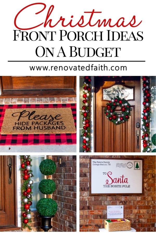 Easy Christmas Front Porch Ideas on a Budget! | Renovated Faith