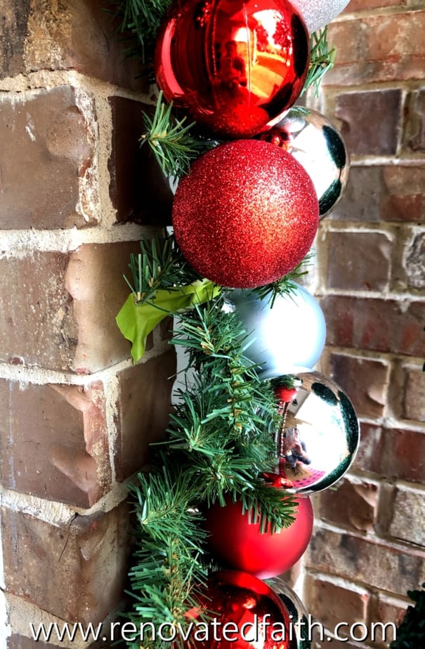 diy ornament wreath and garland