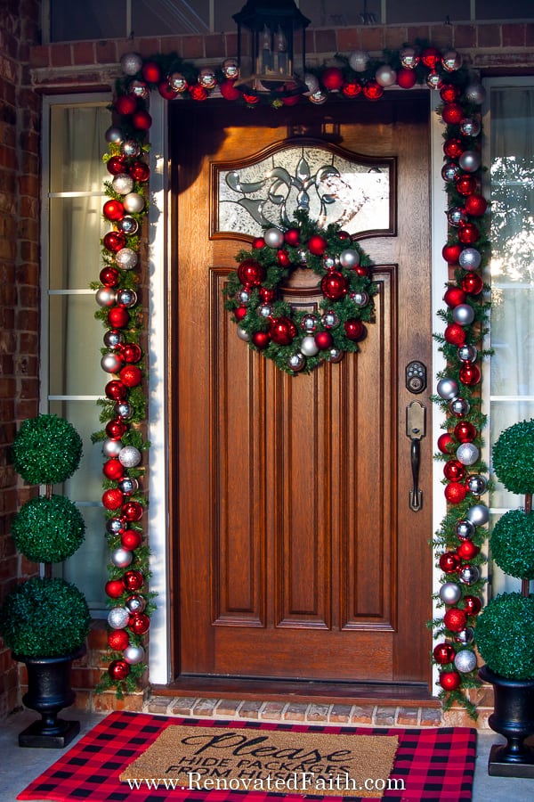 diy ornament wreath and garland