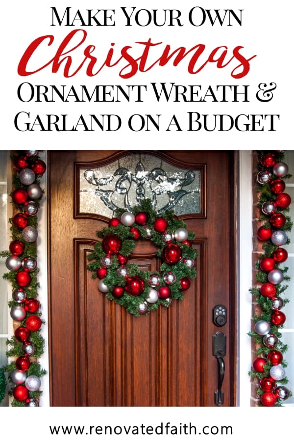 diy ornament wreath and garland