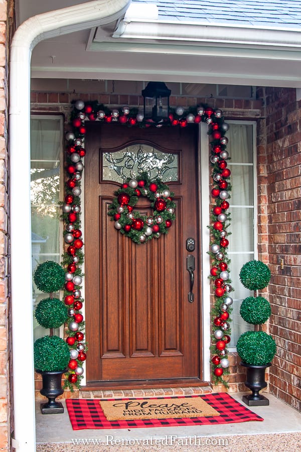 diy ornament wreath and garland