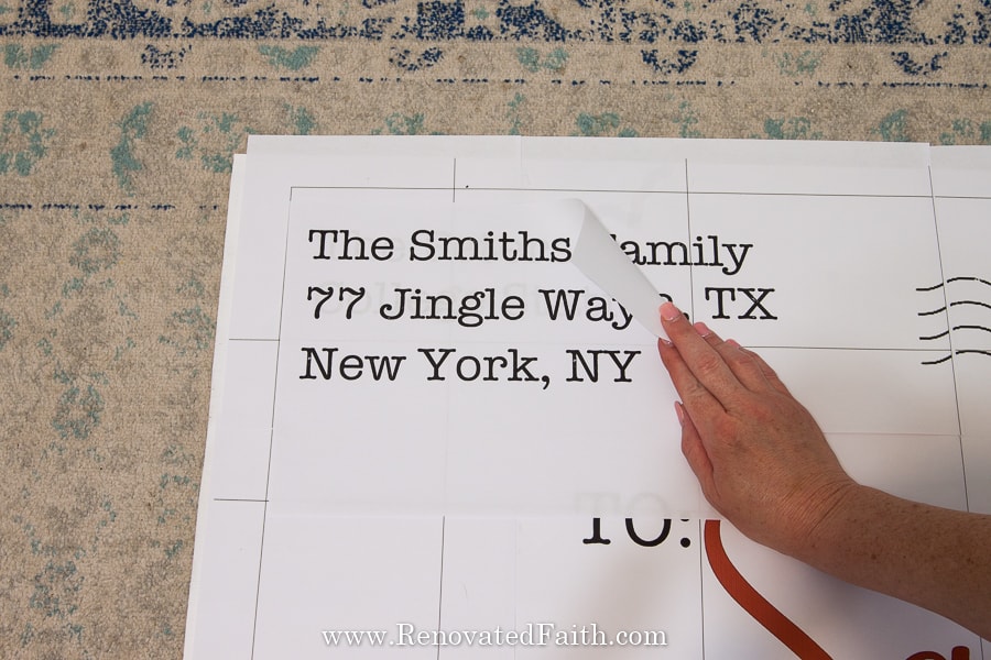 diy letter to santa sign