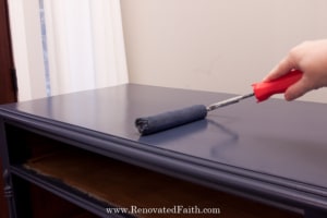 Benjamin Moore Hale Navy on Furniture