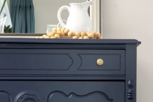 benjamin moore hale navy painted dresser makeover