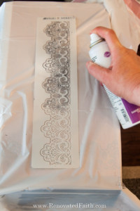 how to stencil on wood