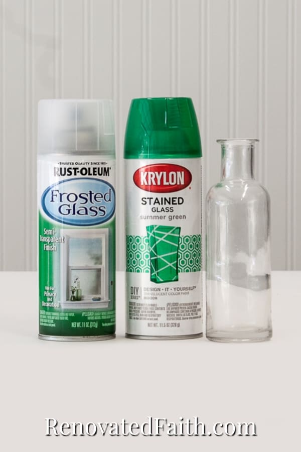 Can you spray paint glass? Yup! Here's how! - The Handyman's Daughter