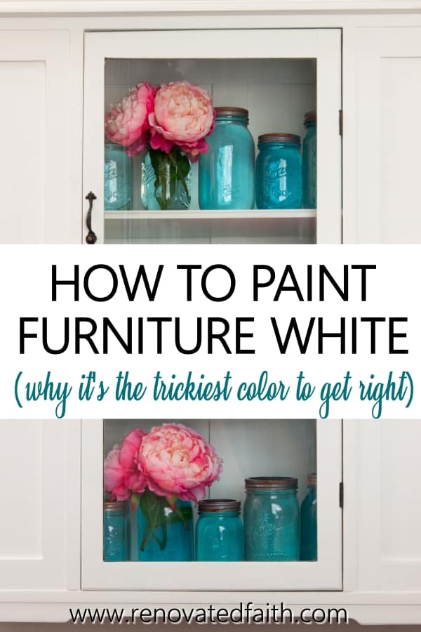 How To Paint White Furniture 