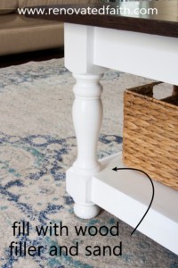 Easy DIY Farmhouse Coffee Table With Turned Legs