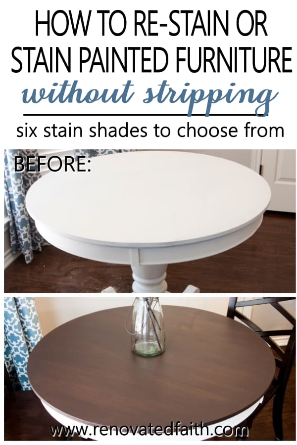 how to apply paint that looks like stain