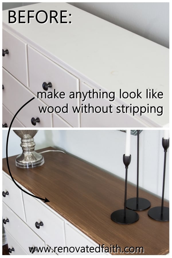 how to apply paint that looks like stain