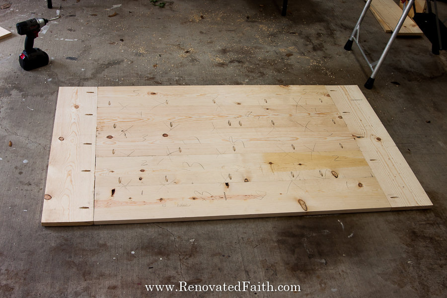 how to build a farmhouse table with pocket holes