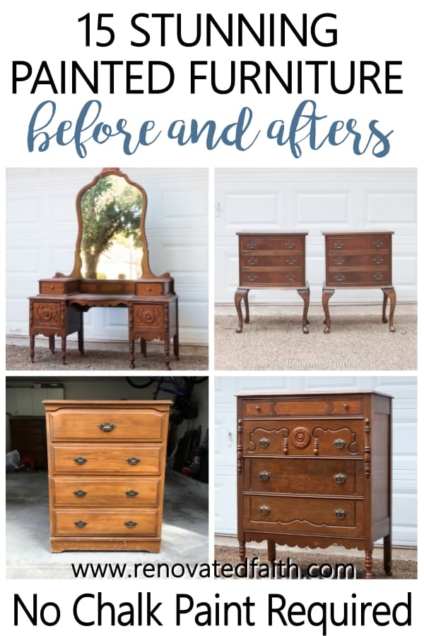 15 Stunning Painted Furniture Before, How To Clean Old Wood Furniture Before Painting