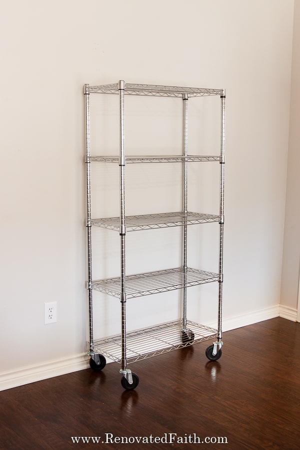 Super Easy Diy Industrial Shelves On A, Wire Shelving Jig