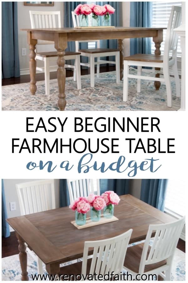 how to build a farmhouse table with pocket holes