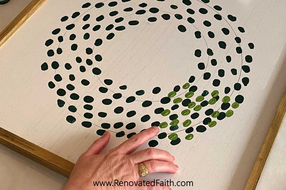 EASY Fingerprint Wreath Wall Art (Personalized With Your Family’s Fingerprints) 