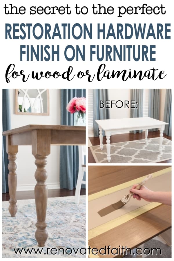 restoration hardware finish on furniture