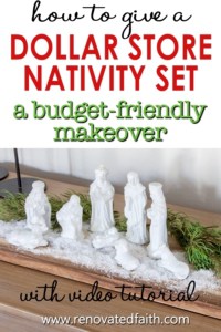 Vintage Nativity Scene Makeover