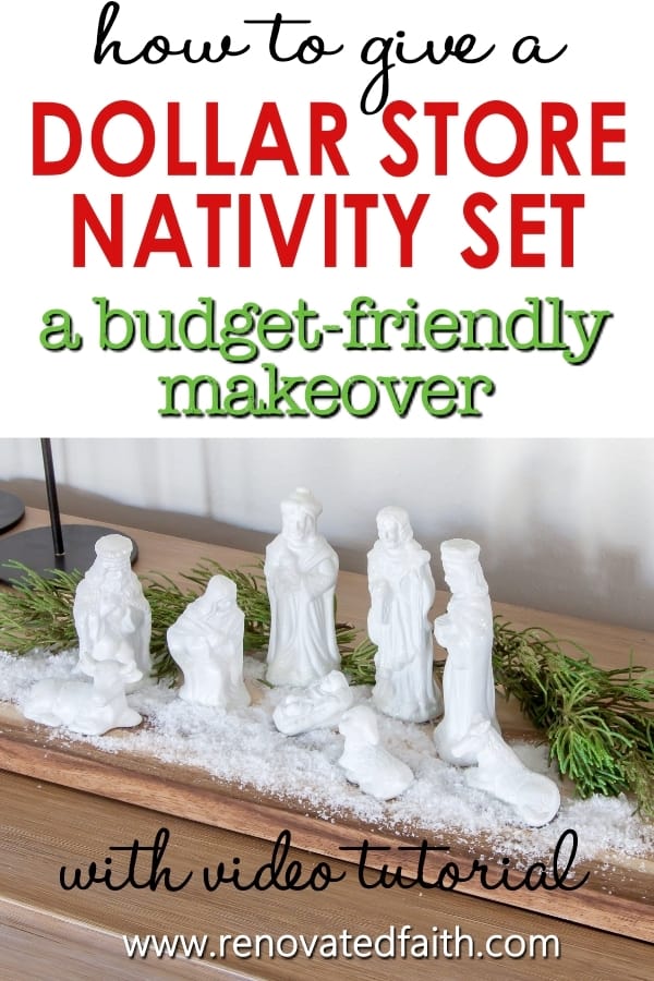 Vintage Nativity Scene Makeover 